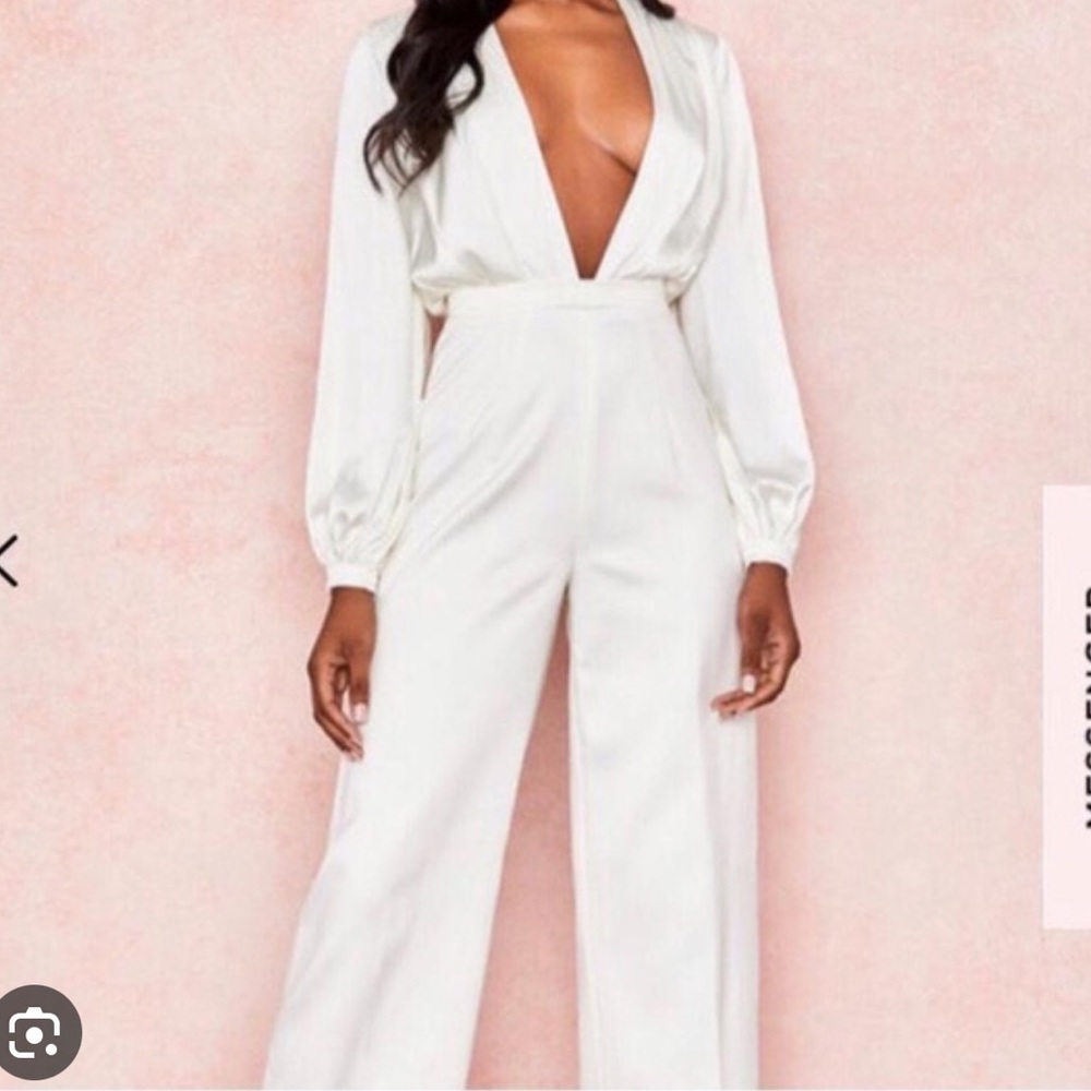 House of CB Angelique White Jumpsuit